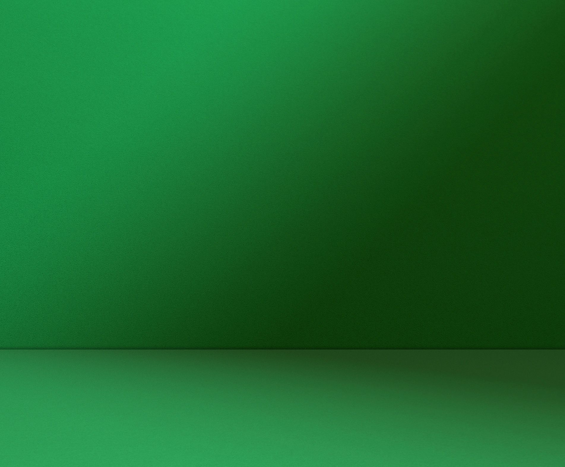 Deep green cinematic studio backdrop