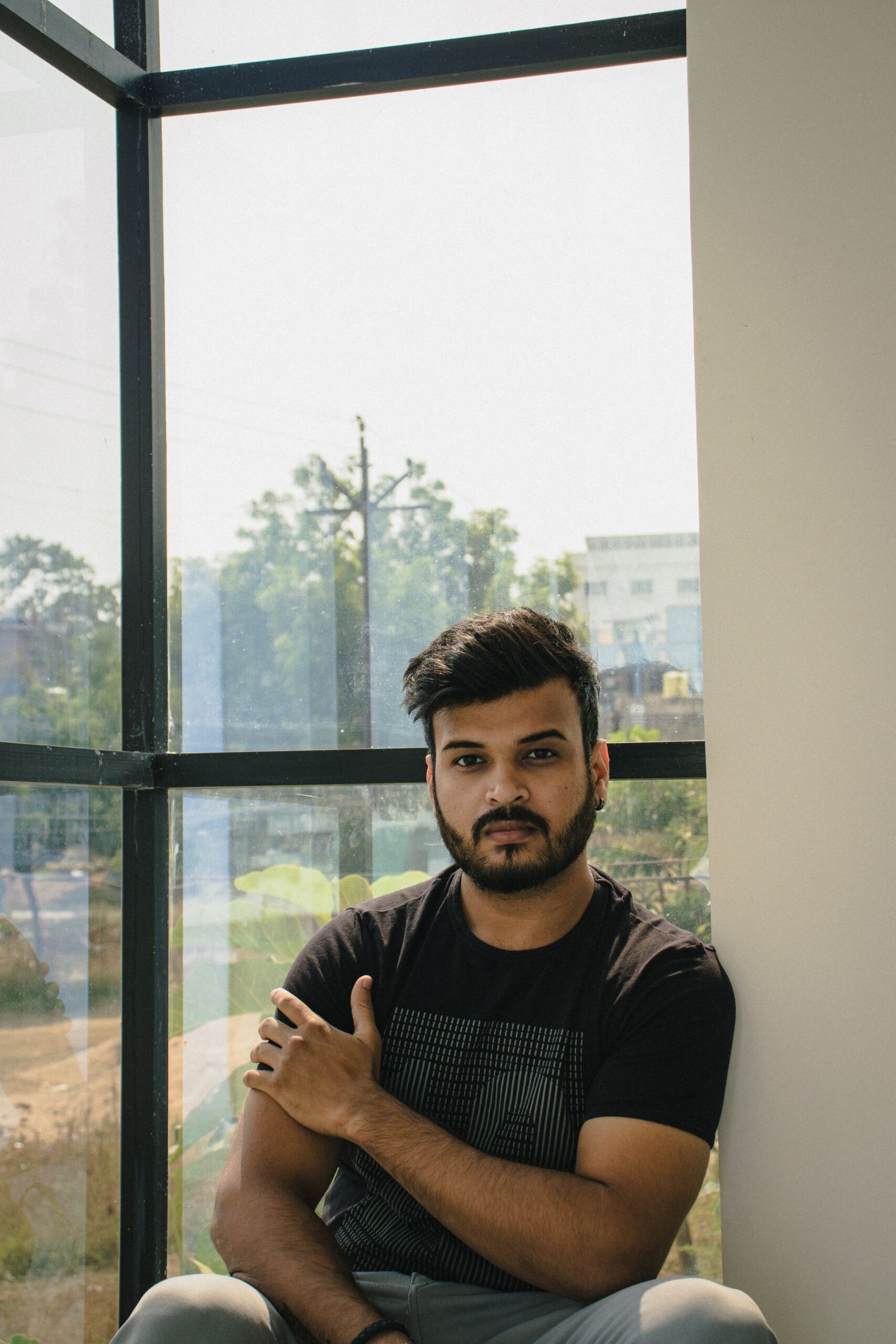 Portrait of graphic designer